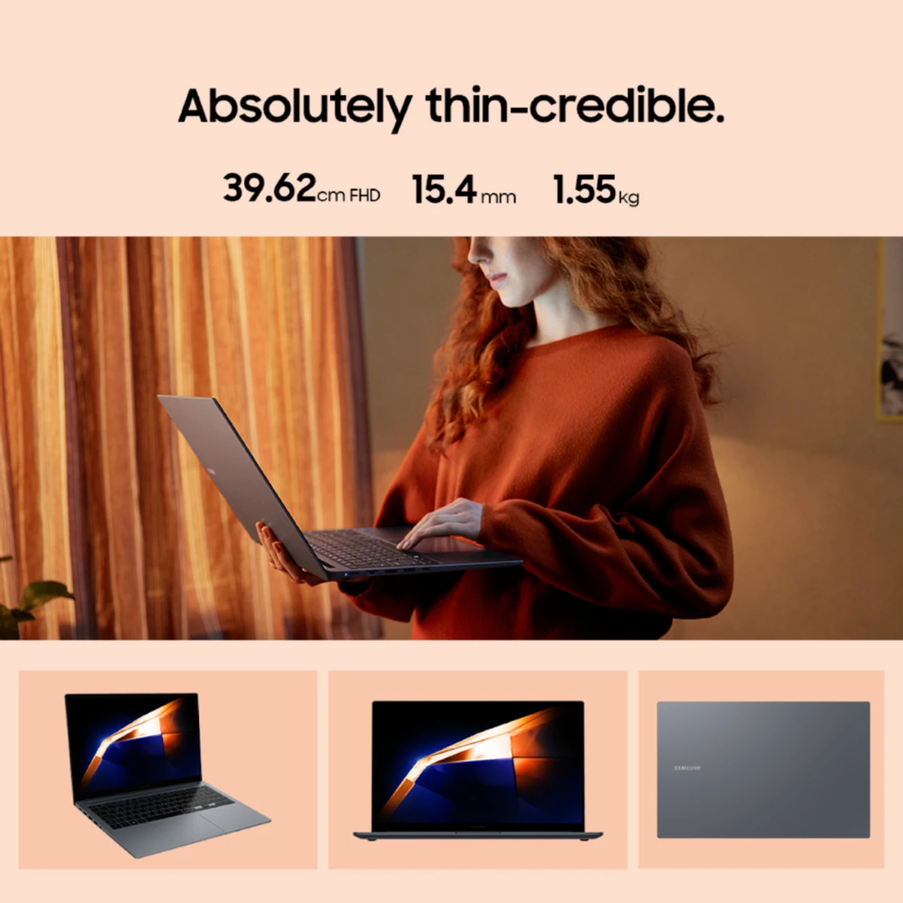 Samsung Galaxy Book4 Metal Intel Core i3 13th Gen 1315U - (8 GB/512 GB SSD/Windows 11 Home) NP750XGJ-LG9IN Thin and Light Laptop (15.6 Inch, Grey, 1.55 Kg, With MS Office) - PreOwned - Image 5